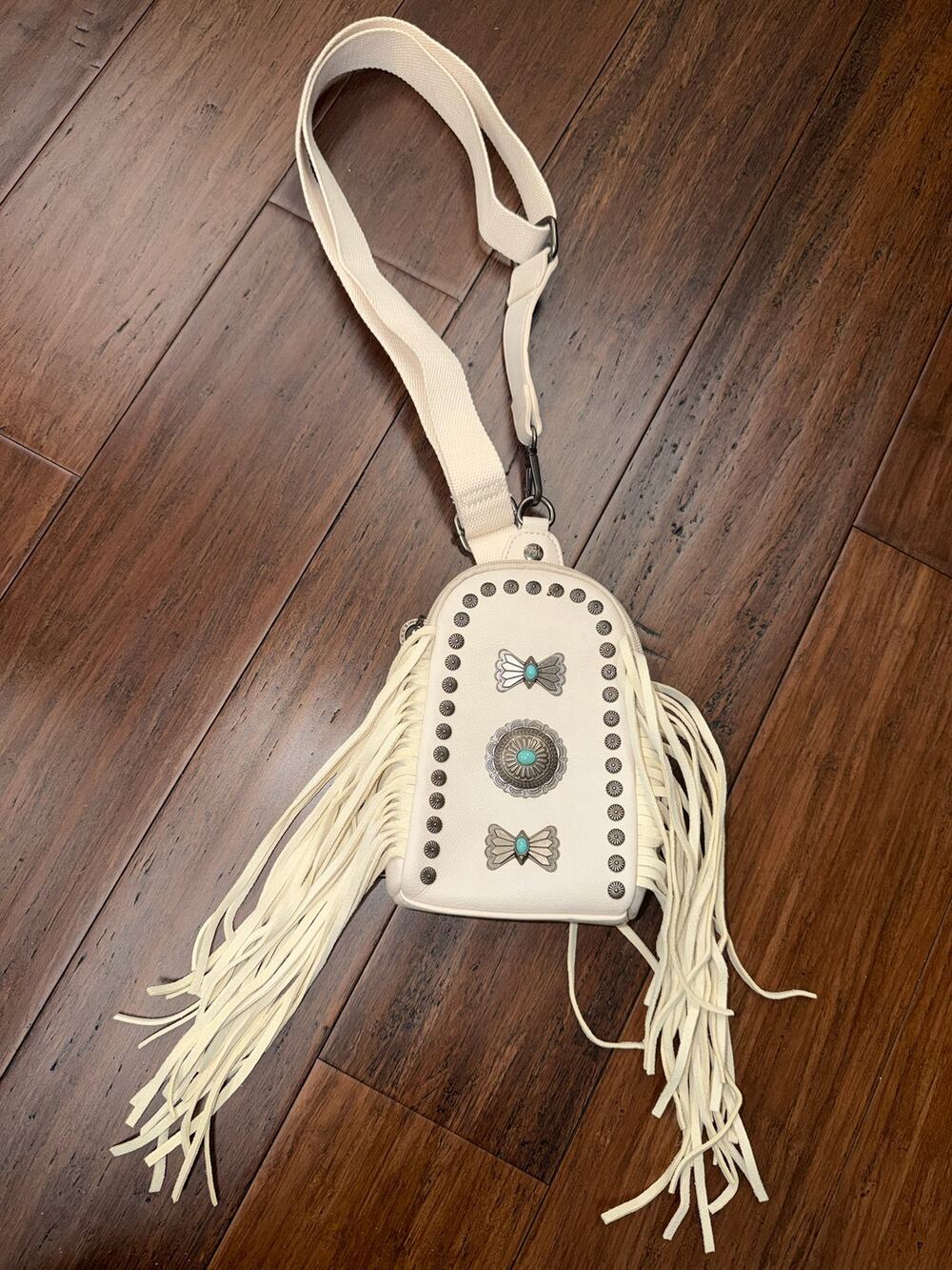 Montana West Fringe Mariposa Concho Collection Sling Bag